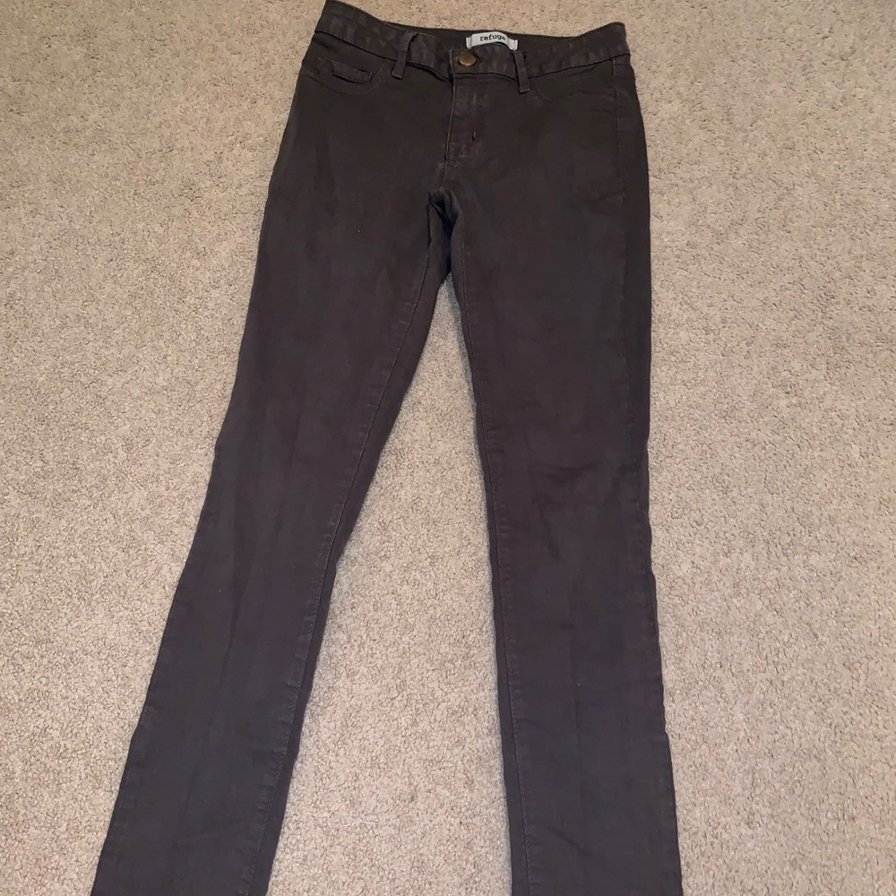 Dark grey skinny jeans